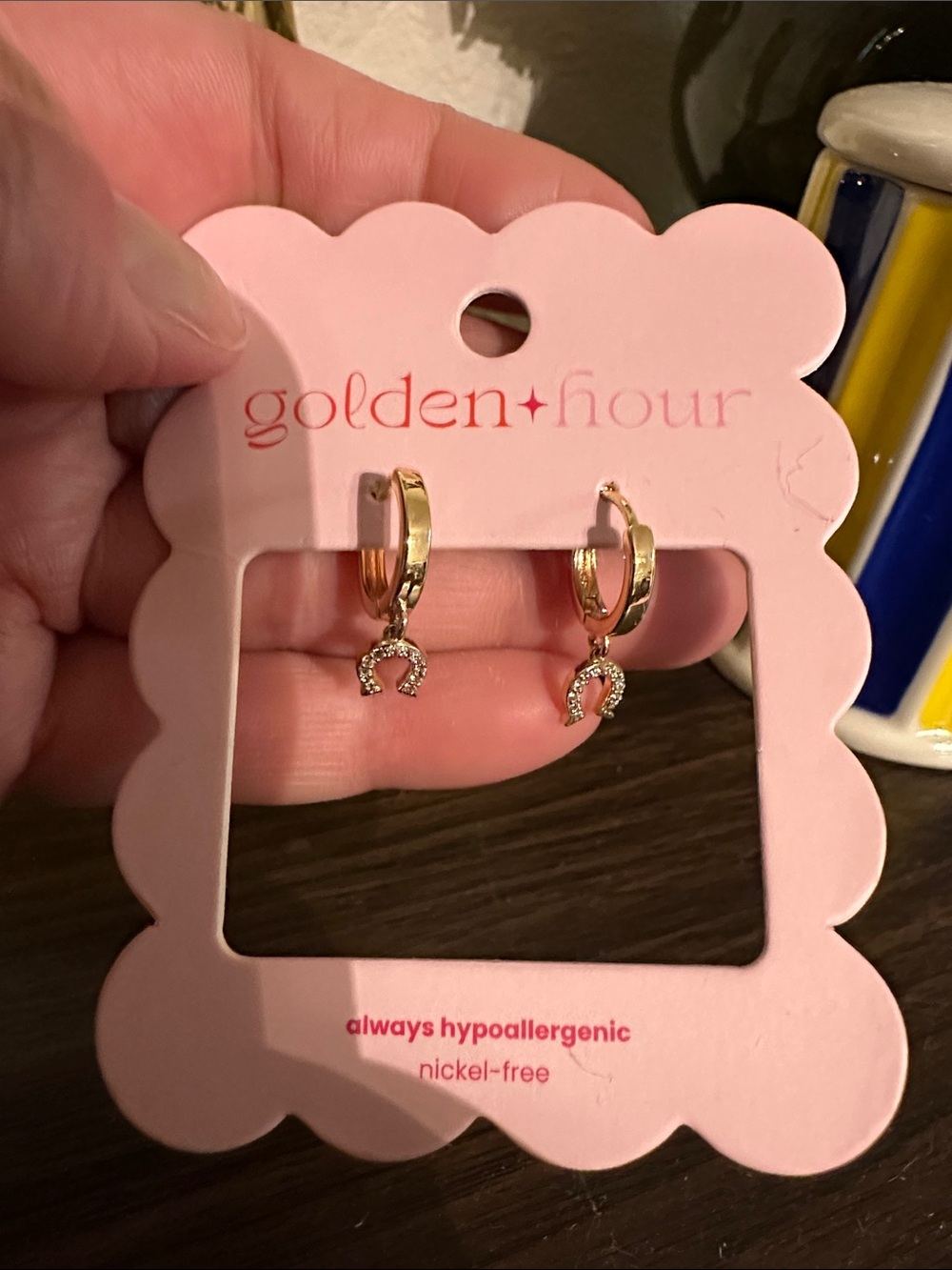 Golden Hour |  Gold Horseshoe Hoop Earrings